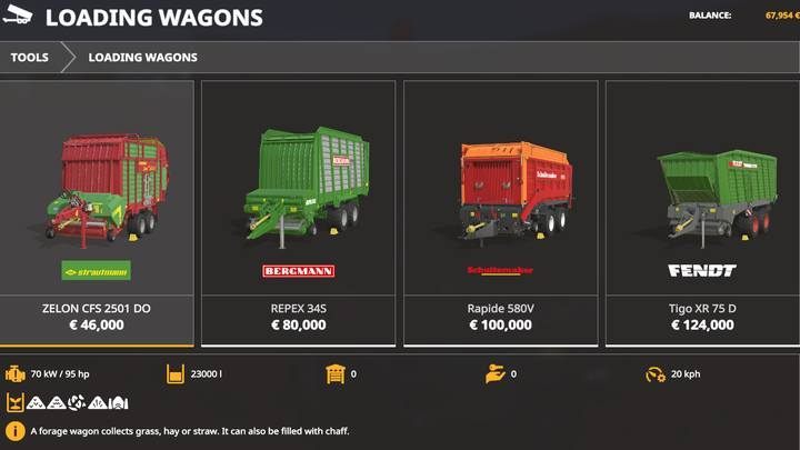 Farming Simulator 2019 - погрузочные вагоны