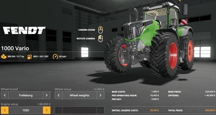 Farming Simulator 2019 - Fendt 1000 Vario Farming Simulator 2019 - Fendt 1000 Vario