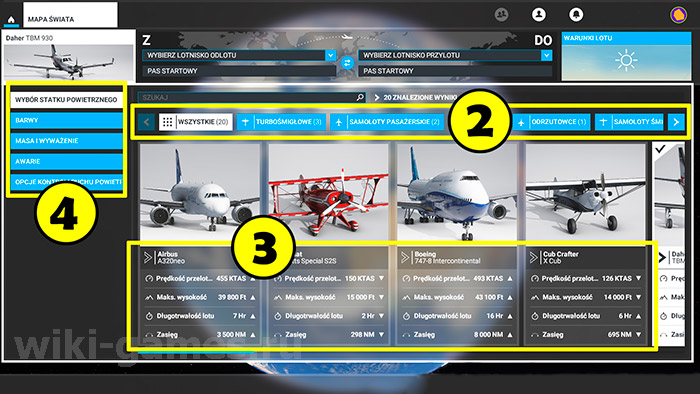 Microsoft Flight Simulator list fly 2