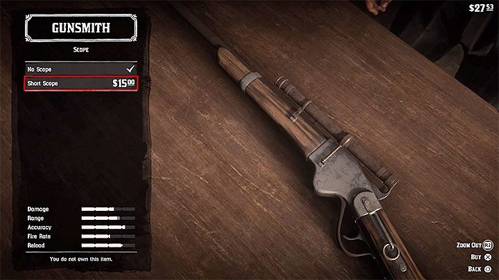 Red Dead Redemption 2 - улучшение винтовки