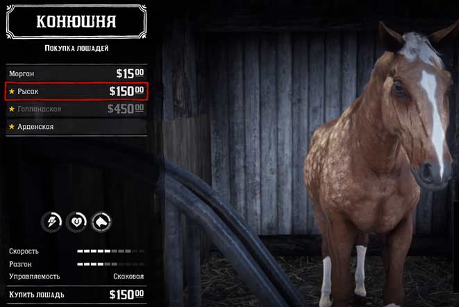 Red Dead Redemption 2 - Рысок Red Dead Redemption 2 - Рысок