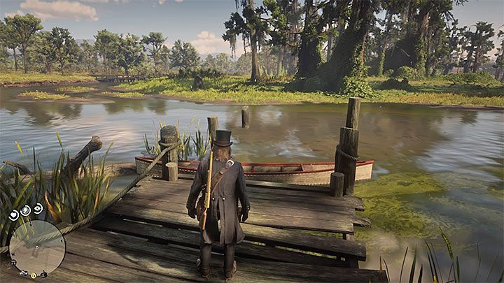 Red Dead Redemption 2 - лодка в лагере банды Red Dead Redemption 2 - лодка в лагере банды